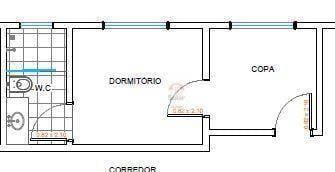 Apartamento · 21m² · 1 Quarto · Apartamento para alugar em Centro de 21.00m² com 1 Quarto