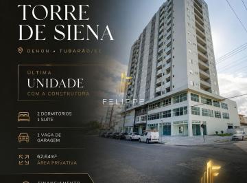 Apartamento · 62m² · 2 Quartos · 1 Vaga · Apartamento à venda no Residencial Torre de Siena — Dehon, Tubarão/SC
