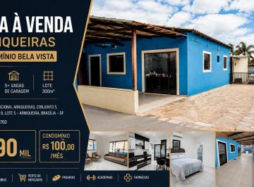 Casa de 3 quartos, Águas Claras · CASA À VENDA EM ARNIQUEIRAS | 3 QUARTOS | 300M² | R$390 MIL | CONDOMÍNIO FECHADO
