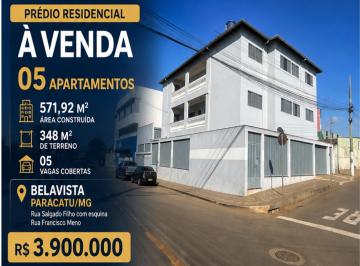 Apartamento , Paracatu · PRÉDIO RESIDENCIAL COM 05 APARTAMENTOS – BELA VISTA – PARACATU/MG