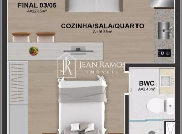 Apartamento · 22m² · 1 Quarto · Apartamento para venda, 1 quarto(s),  Hauer, Curitiba