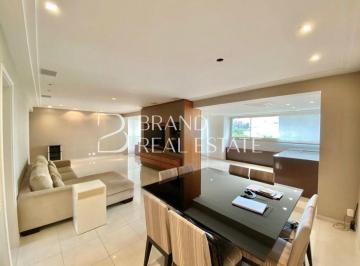 Apartamento · 207m² · 4 Quartos · 4 Vagas · 207 m², 4 suítes, 4 vagas - Apartamento com varanda gourmet mobiliado no Brooklin