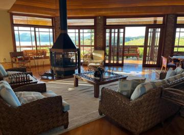 Casa · 22339m² · 5 Quartos · 4 Vagas · Casa Condomínio Recanto dos Pássaros Represa de Igaratá- 5 Suites - Casa de Hóspedes com 02 Suítes- 