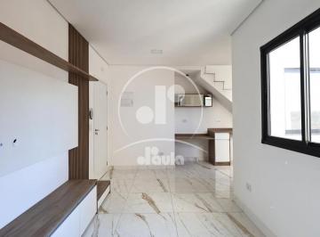 Apartamento · 84m² · 2 Quartos · 1 Vaga · Linda cobertura com dois dormitórios sendo um com suíte, sala, cozinha,área de serviço, elevador, to