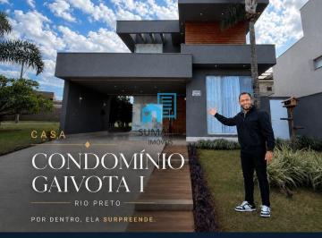 Casa · 292m² · 3 Quartos · 4 Vagas · CASA CONDOMÍNIO GAIVOTA I EM SÃO JOSÉ DO RIO PRETO- 3556