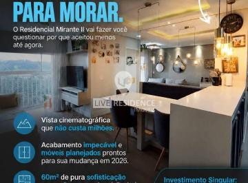 Apartamento · 60m² · 2 Quartos · 1 Vaga · Apartamento para venda em Loteamento Santo Antônio de 60.00m² com 2 Quartos, 1 Suite e 1 Garagem