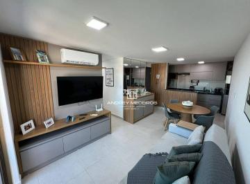 SALA CLIMATIZADA · Apartamento MOBILIADO com 2 dormitórios à venda, 60 m² por R$ 599.000 - Poço - Cabedelo/PB