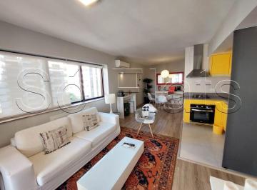 Apartamento · 70m² · 2 Quartos · 2 Vagas · Apartamento para alugar em Itaim Bibi de 70.00m² com 2 Quartos, 1 Suite e 2 Garagens