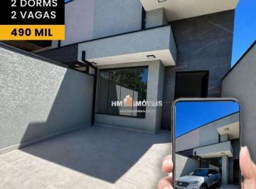 55539353b65186414da61cf950d02c107571ce7b · Casa Térrea com 75 m², 2 dormitórios. 1 banheiro, cozinha integrada, sala ampla, porcelanato no piso