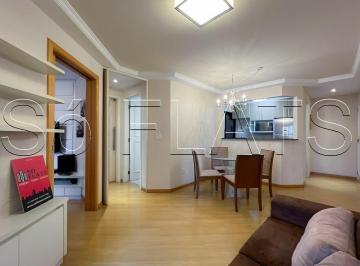 Apartamento · 57m² · 2 Quartos · 1 Vaga · Flat para venda em Moema de 57.00m² com 2 Quartos, 1 Suite e 1 Garagem