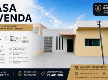 Casa de 3 quartos, Vicente Pires · Casa à venda na 26 de Setembro | 3 suítes, closet, 400m² de lote e 190m² de área construída