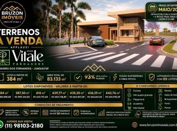 48d08ce8339b574927989cc0d1d6e958b80ce661 · TERRENOS À VENDA - A PARTIR DE 384 m² - A PARTIR DE R$ 585.000,00 - APPLAUSI VITALE FERNANDES - BAIR