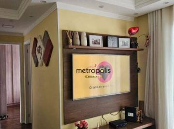 Sala · Apartamento com 2 dormitórios à venda, 54 m² por R$ 380.000,00 - Vila Noêmia - Mauá/SP