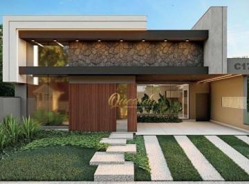 a0010506b55af12e145016fe9efb4a9e783b4787 · Casa térrea nova, à venda, 3 suítes, piscina, escritório, Condomínio Vila Sapezal, Indaiatuba.