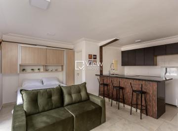 Apartamento · 36m² · 1 Quarto · Stúdio mobiliado em andar alto com sacada e