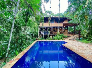 Casa · 350m² · 5 Quartos · 4 Vagas · Casa no Guarujá, Condimínio Fechado, Iporanga, 4 Quartos, Sendo 1 Suíte e Piscina e Churrasqueira -