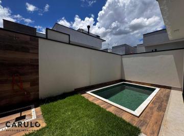 Piscina, quintal e ducha · Casa térrea com 3 suítes à venda em condomínio fechado, 200 m² por R$ 950.000 - Terras da Estância -