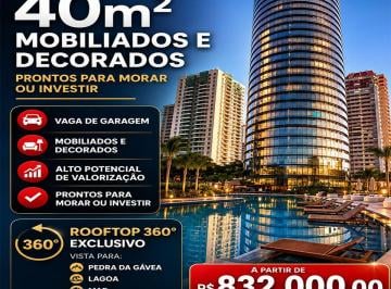 Apartamento de 1 quarto, Rio de Janeiro · Studio Pronto de 40 m² mobiliado | Niemeyer 360° | Início da Barra da Tijuca |