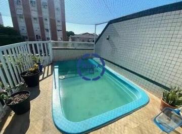 Casa · 230m² · 5 Quartos · 2 Vagas · Sobreposta alta - Embaré, Santos – 5 quartos, piscina e espaço gourmet