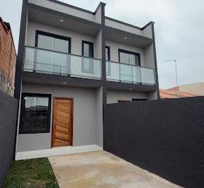 c44c6affd59e7e86070bb57562e94ee0bad38699 · Sobrado 2 dormitórios à venda no Campo de Santana | 64,54m² | Edícula com churrasqueira | MCMV | Ent