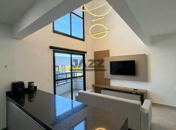 Apartamento · 78m² · 1 Quarto · 1 Vaga · Apartamento Loft Mobiliado de Alto Padrão com Pé-Direito Duplo no Jardim Aquarius