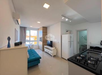 Apartamento · 35m² · 1 Quarto · 1 Vaga · Apartamento de 1 Dormitório Mobiliado com Garagem Coberta no Centro de Capão da Canoa/RS