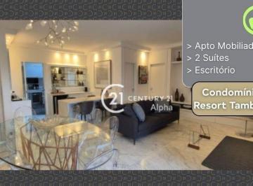 83b8e10409b39c86cf83dc155872d6409acbbc76 · Apartamento com 2 dormitórios para alugar, 113 m² por R$ 10.320,00/mês - Tamboré - Santana de Parnaí