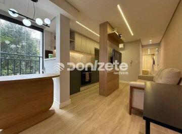 Apartamento · 41m² · 1 Quarto · 1 Vaga · Apartamento Mobiliado 1 Dorm. com Varanda e 1 Vaga – Vila Valparaíso, Santo André (Aceita Financiame