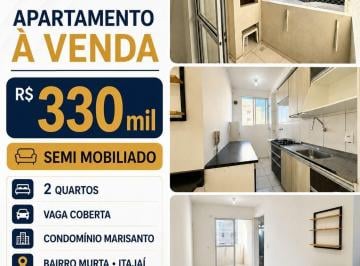 Apartamento · 50m² · 2 Quartos · 1 Vaga · Apartamento Semi-Mobiliado 2 quartos Murta Itajaí