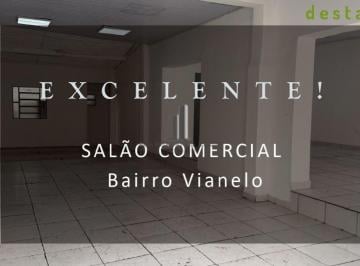 Comercial · 150m² · 2 Quartos · SALÃO COMERCIAL PARA LOCAÇÃO NO BAIRRO VIANELO EM JUNDIAI