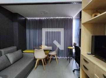 Sobre o imóvel: Condomínio novo , vista mar, portaria 24 h , Academia , rooftop · Apartamento para Aluguel - Rio Vermelho, 1 Quarto, 25 m2 - Salvador
