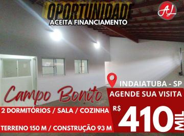 Casa de 2 quartos, Indaiatuba · Casa Térrea A Venda Com 2 Dormitórios - Campo Bonito - Indaiatuba - SP!