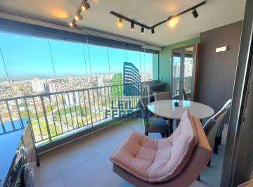 Varanda · Locação de Studio Mobiliado 46 m² | Alto Padrão no Anália Franco | Artem