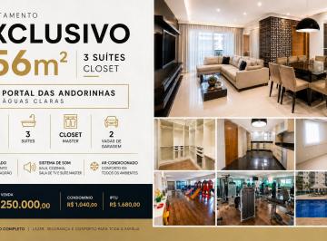 Apartamento de 4 quartos, Águas Claras · Apartamento 156m² 4 Quartos no Portal das Andorinhas Águas Claras | 3 Suítes | Reformado