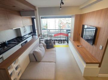 Apartamento · 48m² · 2 Quartos · 1 Vaga · Apartamento para locação mobiliado, 2 dormitórios (1 suite) ao lado do metrô Par