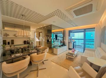 Apartamento · 97m² · 3 Quartos · 2 Vagas · Apartamento mobiliado para locação no Edifício Ocean Way, em Candeias – 97,75m², 03 quartos e vista