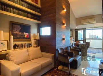 Comercial · 120m² · 3 Quartos · Sala mobiliada, com churrasqueira para happy hour e vista para o Guaíba