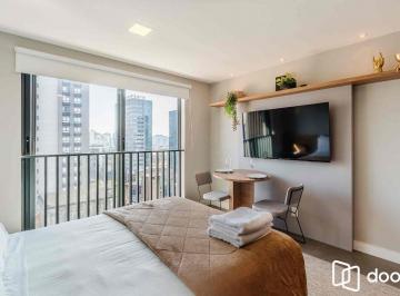 Apartamento · 24m² · 1 Quarto · Studio de alto padrão construtivo mobiliado no bairro Moinhos de Vento, planta d
