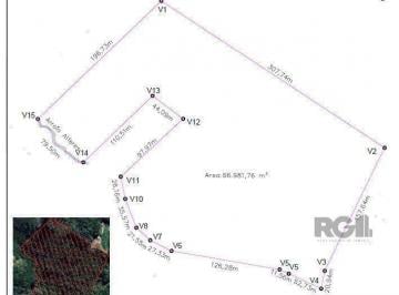 Rural · 66982m² · Area 6,69ha | Bairro Belem Velho