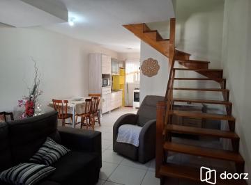 Casa · 79m² · 3 Quartos · 1 Vaga · SOBRADO GEMINADO 3 DORMITÓRIOS MOBILIADO CONDOMÍNIO BELA VISTA EM TORRES RS