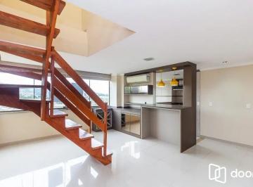 Apartamento · 124m² · 2 Quartos · 1 Vaga · Cobertura à Venda com 2 Dormitórios no Bairro Cristal – Porto Alegre