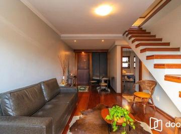 Apartamento · 166m² · 2 Quartos · 1 Vaga · Cobertura ensolarada no coração de Petrópolis — 2 (ou 3) dormitórios + 1 vaga es