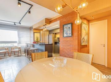Apartamento · 81m² · 3 Quartos · 2 Vagas · Apartamento mobiliado e equipado andar alto churrasqueira sol da manhã Lindóia