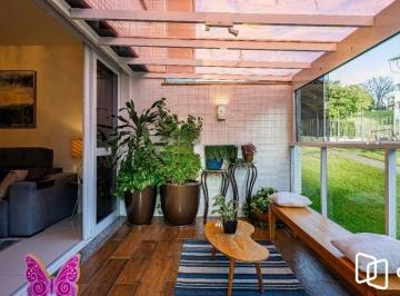 Apartamento · 108m² · 3 Quartos · 2 Vagas · Garden Semimobiliado com 3 Dormitórios e Terraço na Chácara das Pedras