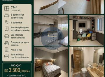 Apartamento · 71m² · 3 Quartos · 2 Vagas · Vista Park Jundiaí - Apartamento para locação semi mobiliado no Vista Park Residencial Jundiaí
