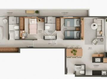 Apartamento · 105m² · 3 Quartos · 2 Vagas · Apartamento de Alto Padrão: 3 Suítes, 2 Vagas na Praia do Canto | 105m²