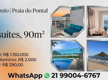 Apartamento de 2 quartos, Rio de Janeiro · Recreio|Frontal ao Mar. Vista deslumbrante: Apartamento 2 suítes 90m2 reformado