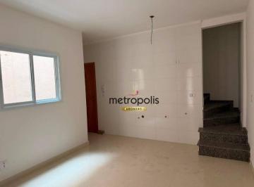 Sala · Cobertura com 2 dormitórios à venda, 76 m² por R$ 445.000,00 - Vila Junqueira - Santo André/SP