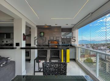 Foto · Apto com varanda gourmet vista mar, 2 vagas e lazer na Enseada, Guarujá, SP