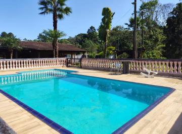 Rural de 4 quartos, São Lourenço da Serra · SÍTIO À VENDA EM SÃO LOURENÇO DA SERRA – 6.000 M² – TERRENO PLANO, 2 CASAS, PISCINA, LAGOS E POMAR.
